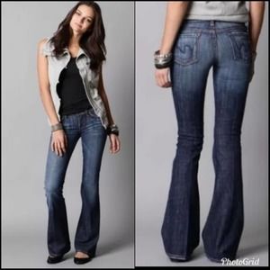 Citizens of Humanity Medium Wash Ingrid Low Waist Flare Jeans Size 28